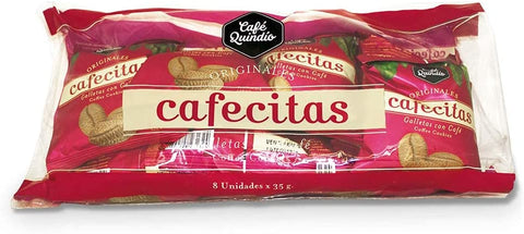 Coffee Cookies Cafecitas  Coffee Biscuits 100% Colombian Coffee - Cafe Quindio Galletas 35g