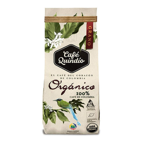 Organic Quindio(whole bean) coffee bag - Cafe Quindio organico (grano) 340g