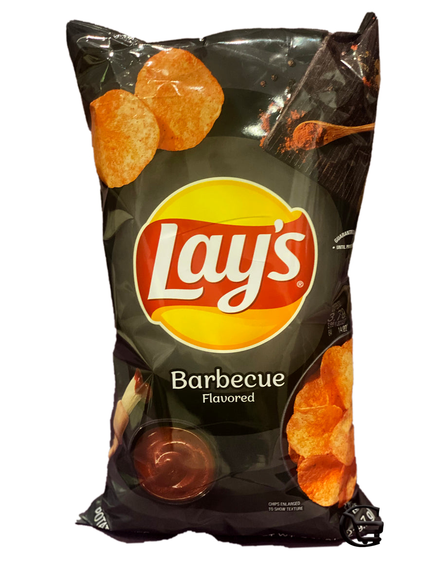 Lay's Barbecue (flavored) potato chips - papas con sabor a barbecue La ...