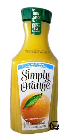 Simply Orange; orange juice  - Simply Orange; jugo de naranja